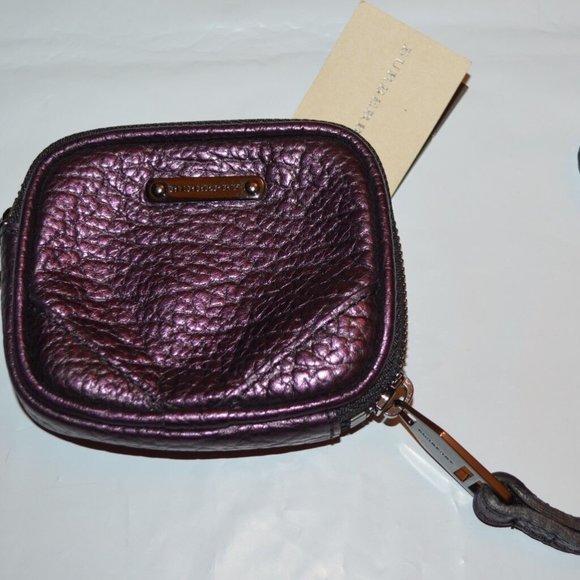 NWT BURBERRY GRAINY LEATHER COIN CASE WITH KEY RING - Picture 7 of 7